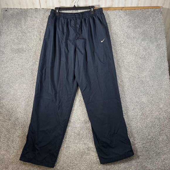 Nike Pants Mens XL Blue Windbreaker Track Warm Up Zip Leg Mesh Lined 443414-476 - Picture 1 of 16